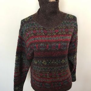 Gap Brown green & red comfy warm sweater